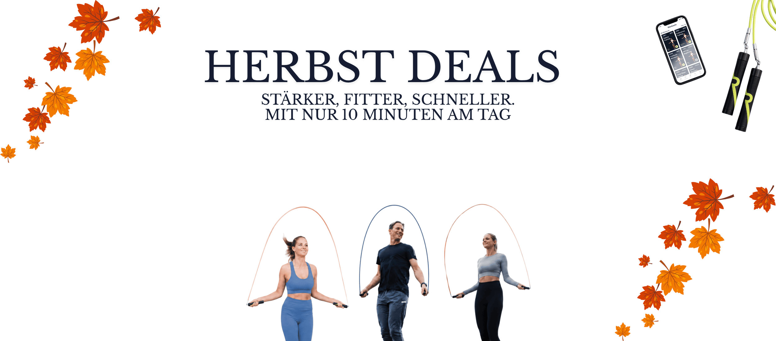 Sommer Deals - Gewichtetes Springseil mit Bluetooth-App von Everjump